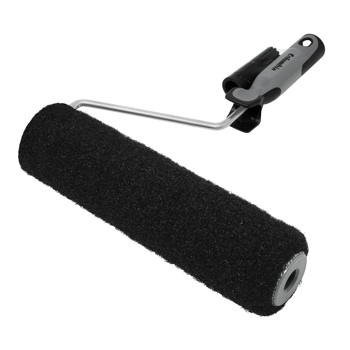 12-inch Columbia Mud Roller with black premium composite nap, steel shank, and grey comfort handle