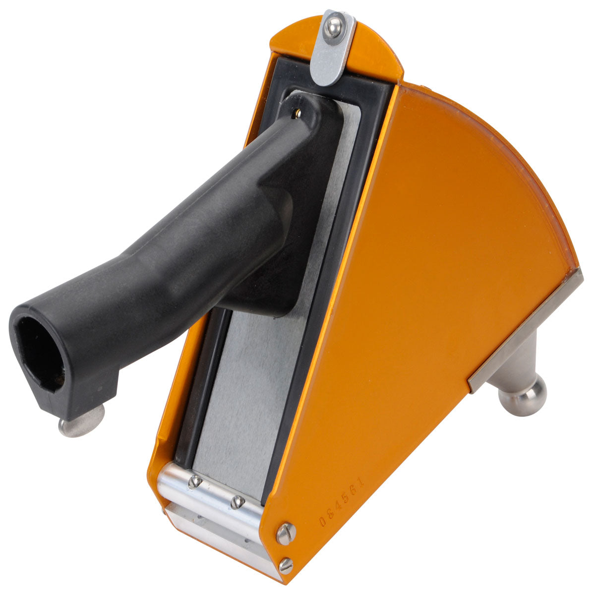 8-inch TapeTech Corner Applicator Box with gold finish, stainless steel cone, and black handle adapter, back view