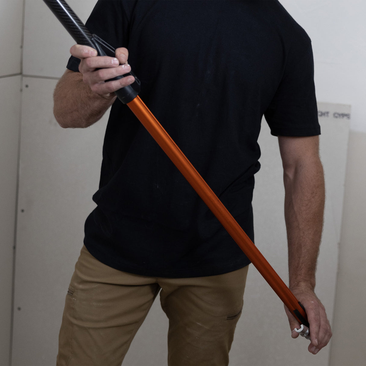 Drywall Master Warrior Carbon Fiber Flat Finishing Extension Handle