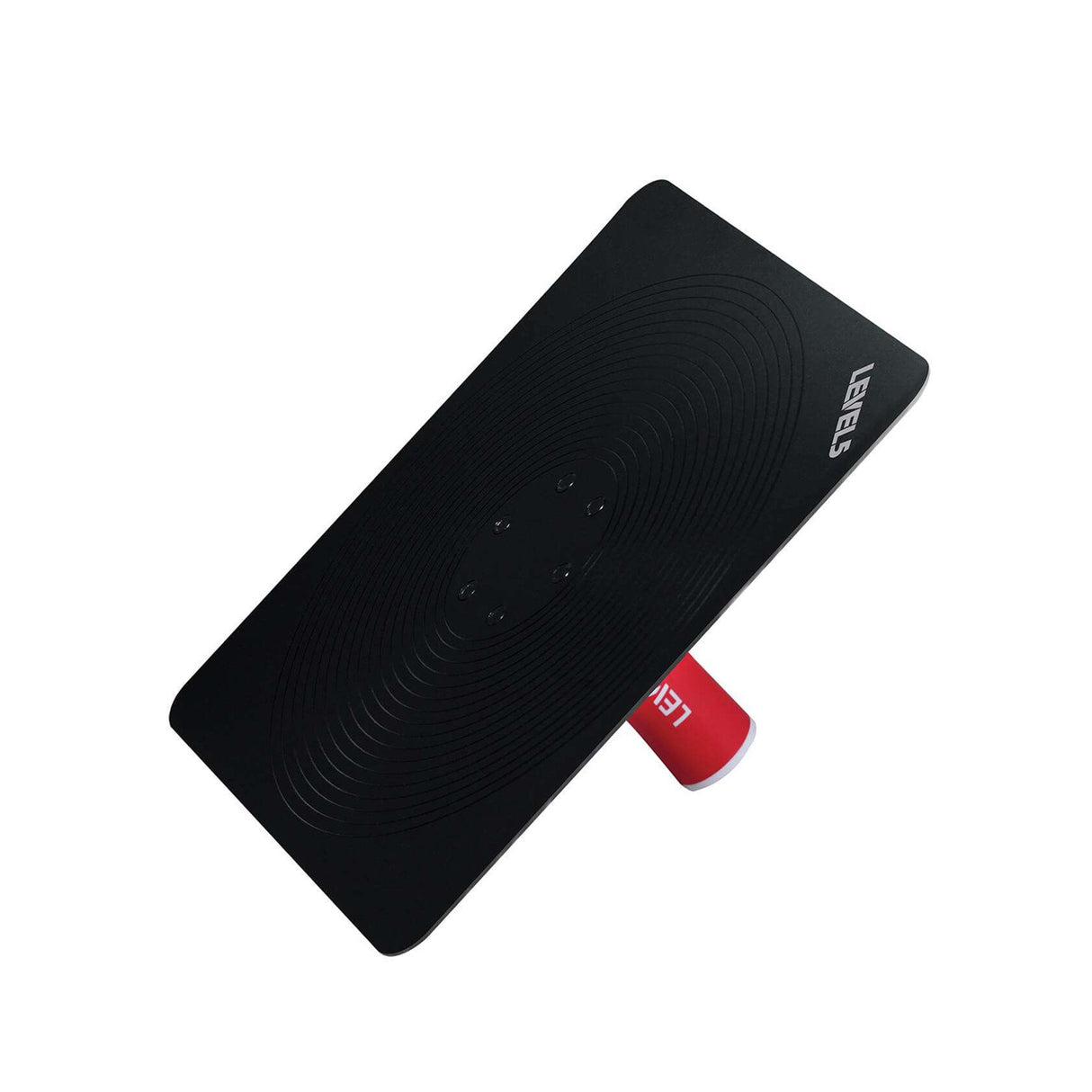 13-inch Level 5 Professional Aluminum Hawk featuring a square aluminum plate with rounded corners attached to a red foam padded handle, right side