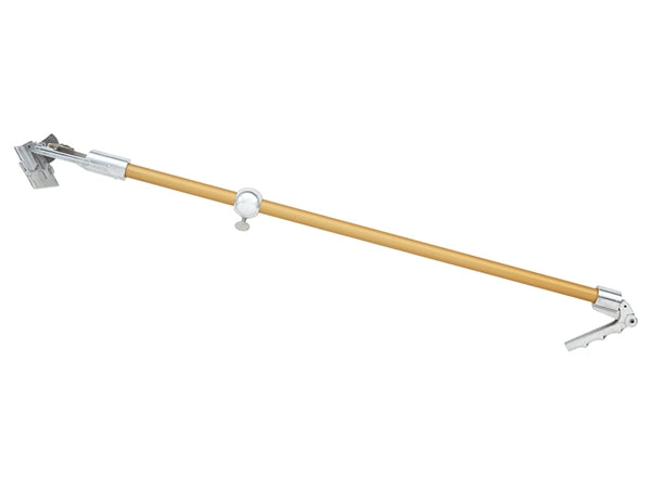 34-inch TapeTech Fixed Length Finishing Box Handle with a gold aluminum body and stainless steel components