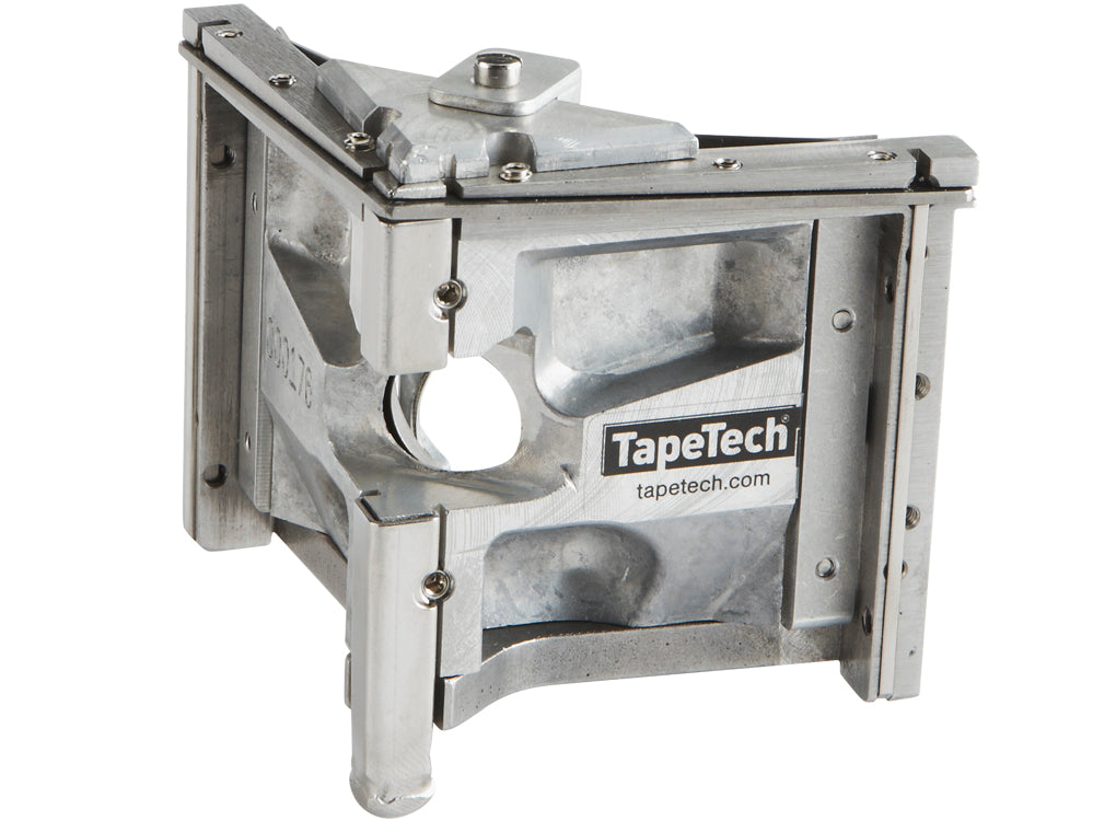 2.5-inch TapeTech Corner Finisher with stainless steel frame and positive ball retainer, quarter view