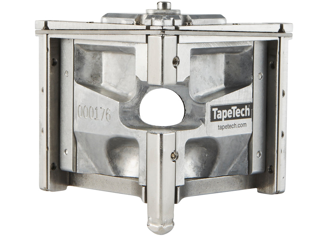 2.5-inch TapeTech Corner Finisher with stainless steel frame and positive ball retainer, front view