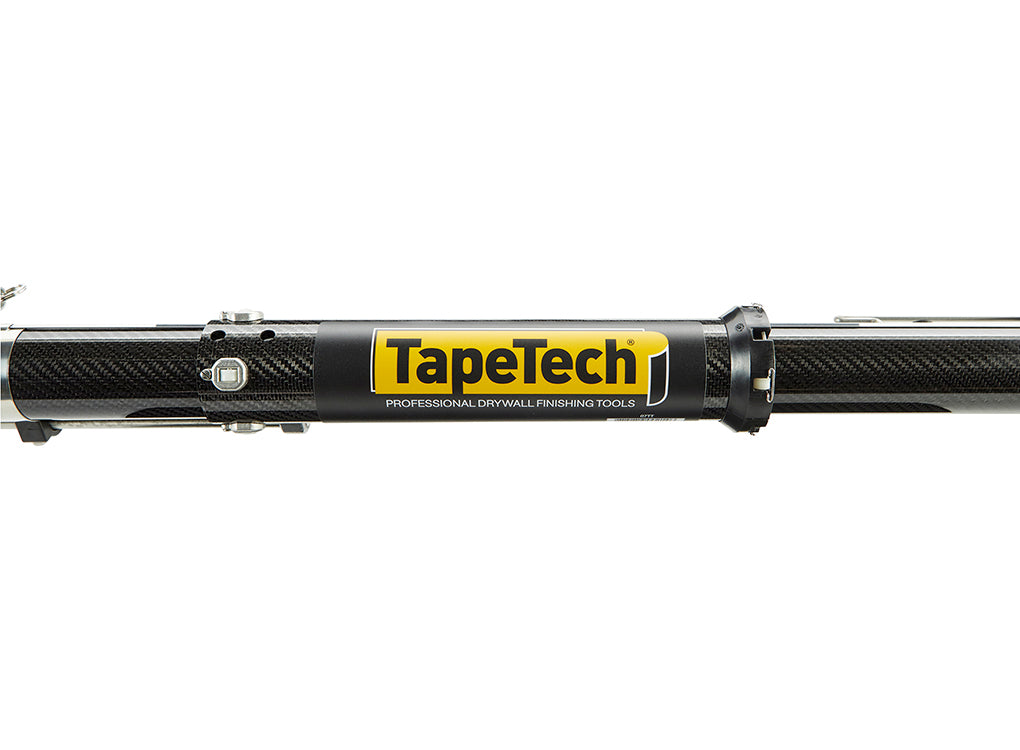 Close-up of TapeTech 07TT-C EasyClean Carbon Fiber Automatic Taper body with TapeTech logo on control tube
