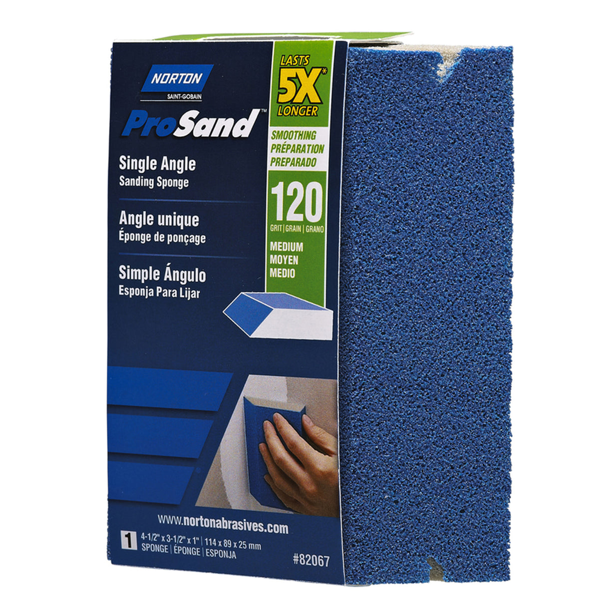 Norton ProSand 5x Single Angle Sanding Sponge