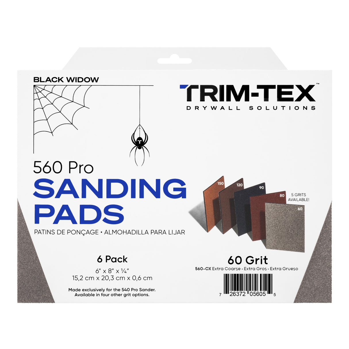 Trim-Tex Black Widow Sanding Pads (6 Pack)