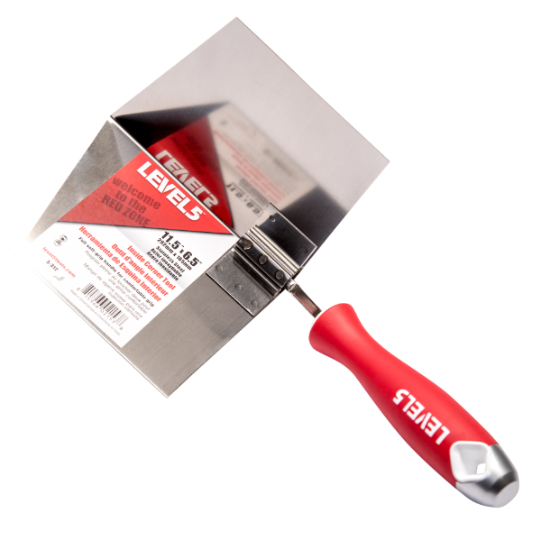 LEVEL5 6.5-INCH INSIDE CORNER TROWEL | STAINLESS STEEL | 5-312