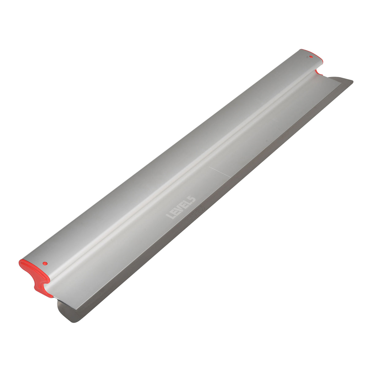 40-inch Level 5 Skimming Blade with a stainless steel blade, red composite end caps, and a grey plastic body