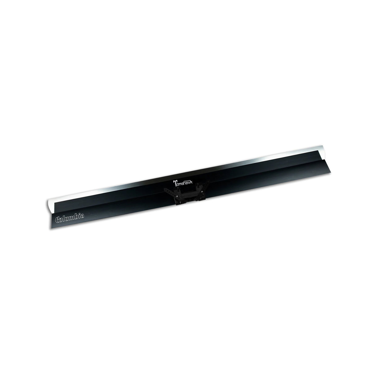 48-inch Columbia Tomahawk Smoothing Blade with a stainless steel blade featuring rounded edges and a black plastic body