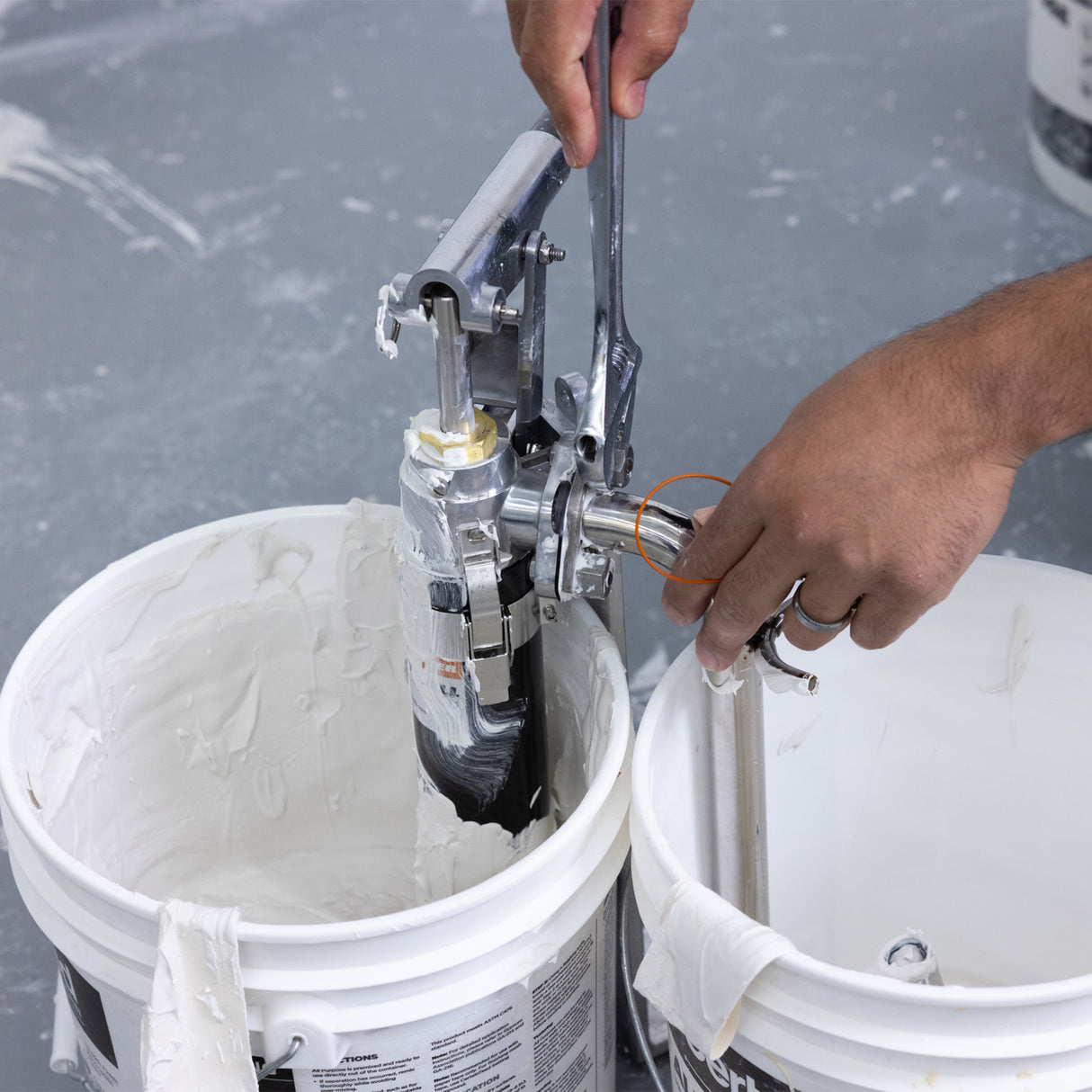 Drywall Master Easy Clean Loading Pump with Quick Release Foot Valve (Box Filler Not Included)