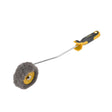 2-inch TapeTech Premium Inside Corner Compound Roller with grey nap, yellow roller frame, and grey comfort handle