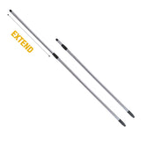 Extended and retracted 44-inch to 79-inch TapeTech Compound Roller Support Handles