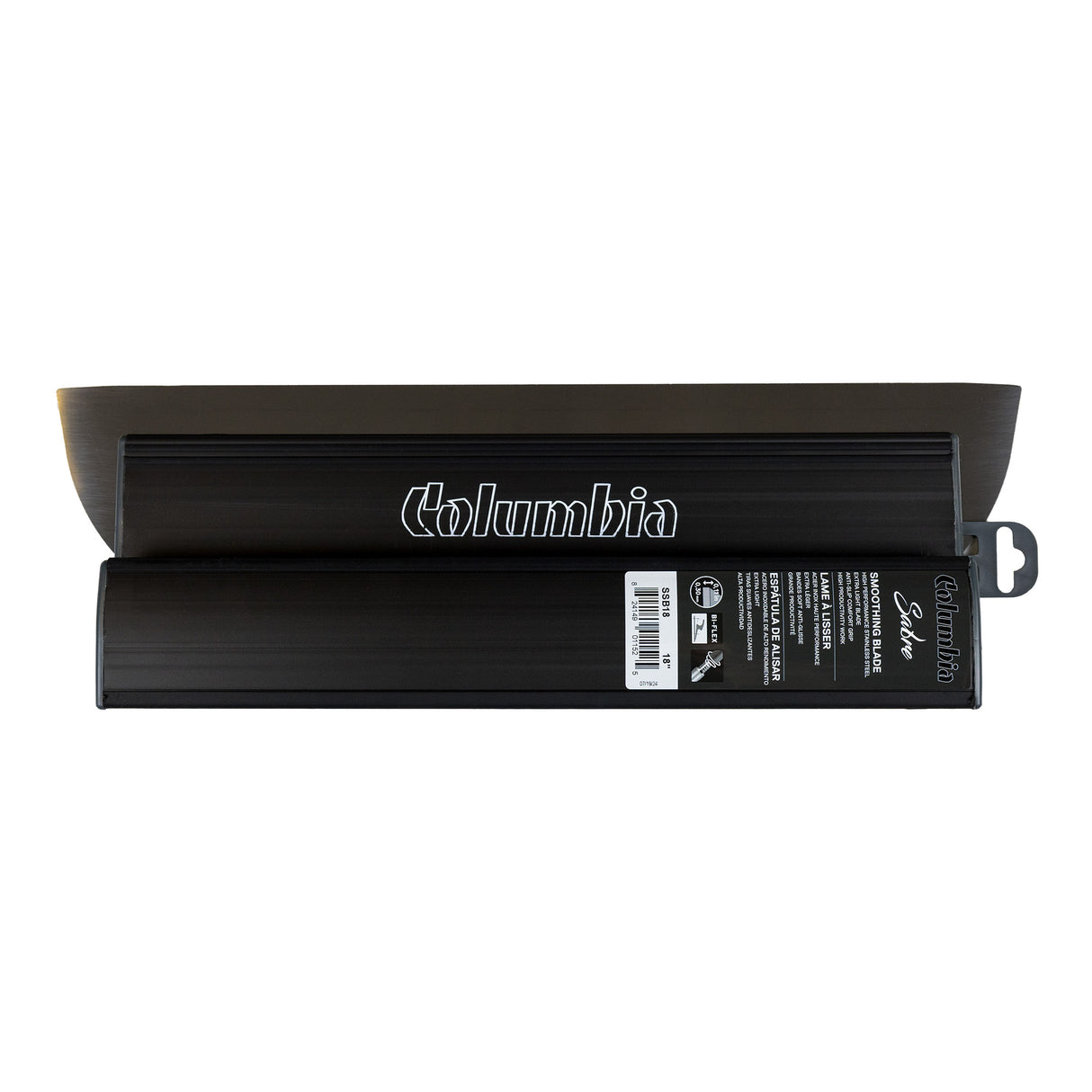 18-inch Columbia Sabre Smoothing Blade with stainless steel blade with rounded edges and black plastic body