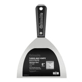 6-inch Columbia 3Way Putty Knife with stainless steel blade and black nylon handle