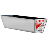 14-inch Level 5 polished stainless steel mud pan with welded end caps