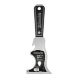 9-in-1 Columbia Putty Knife with stainless steel blade and black nylon handle with steel hammer head