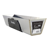 16-inch heavy-gauge stainless steel Columbia Mud Pan with laser-welded seams and a black soft non-slip rubber grip