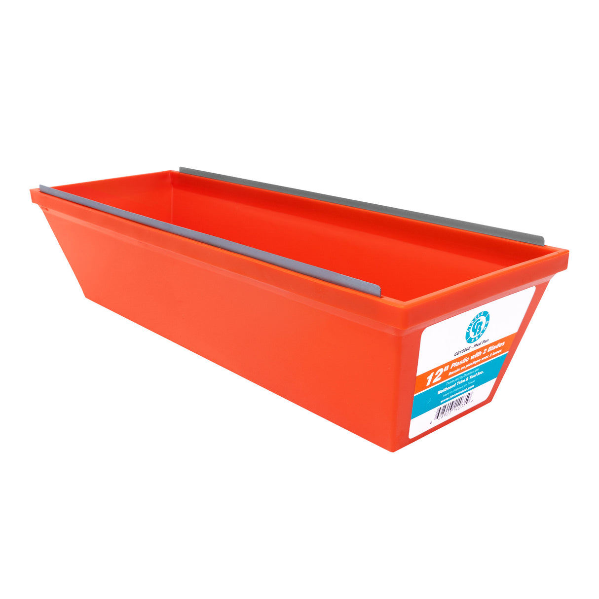 Circle Brand 12" Plastic Mud Pan with 2 Blades