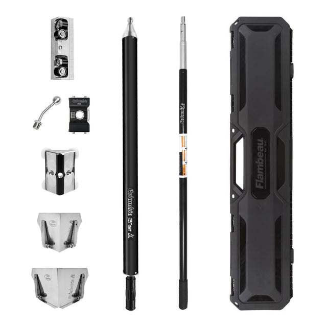 Columbia taping set with compound tube, twist and lock handle, angle heads, applicators, and carrying case