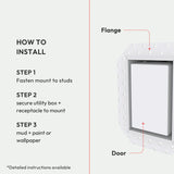 Fittes Drywall No-See Receptacle Mount [Luxe]