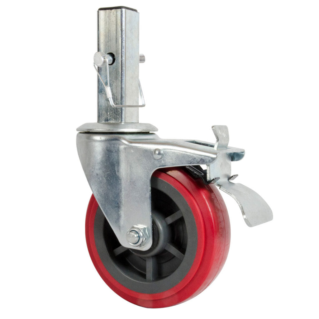 Metaltech 6" Heavy Duty Caster with Locking Pin for 6' Buildman Drywall Baker