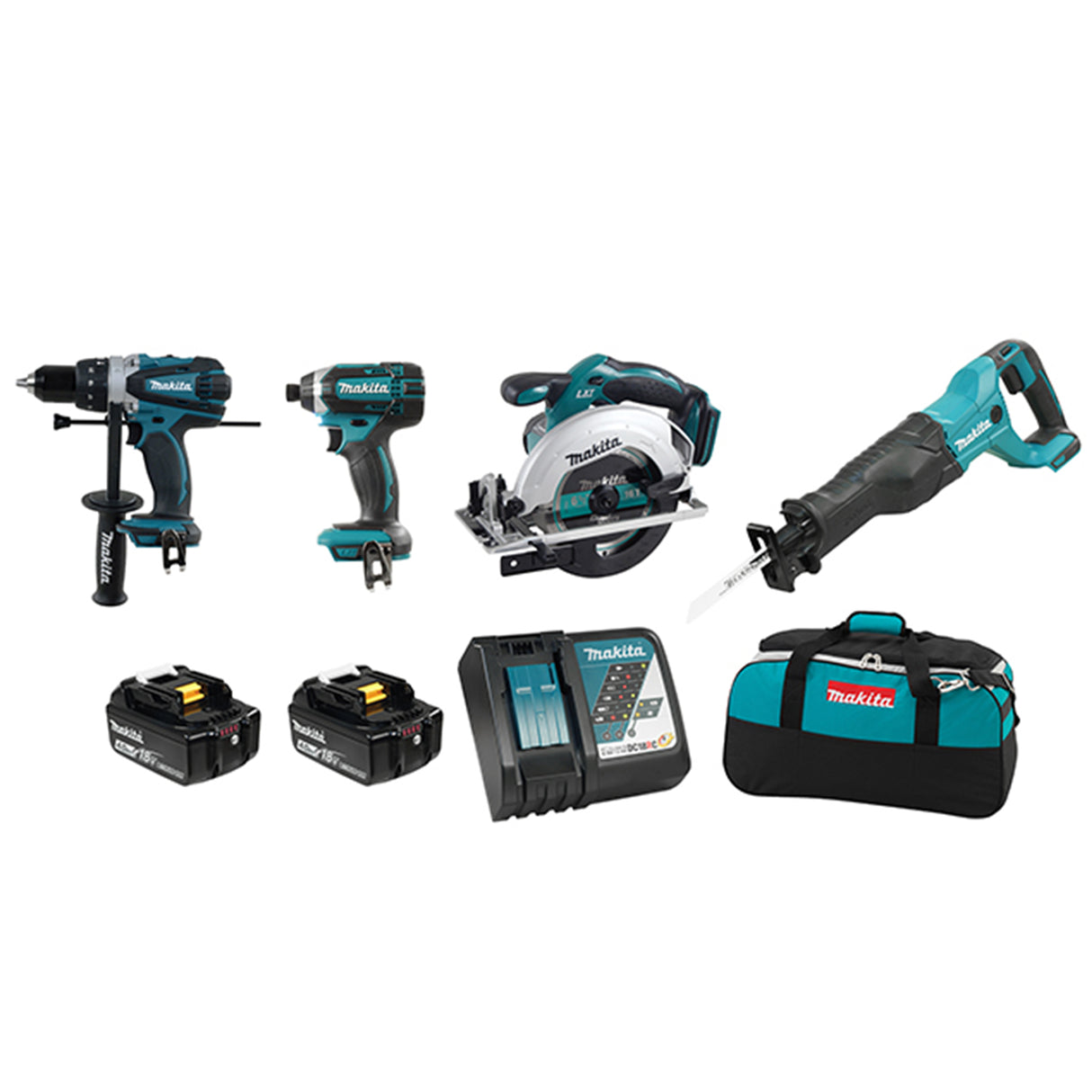 Makita DLX4058M 18V (4.0 Ah) LXT 4 Tool Combo Kit