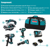 Makita DLX4058M 18V (4.0 Ah) LXT 4 Tool Combo Kit