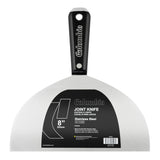 8-inch Columbia Joint Knife with stainless steel blade and black nylon handle with steel hammer head