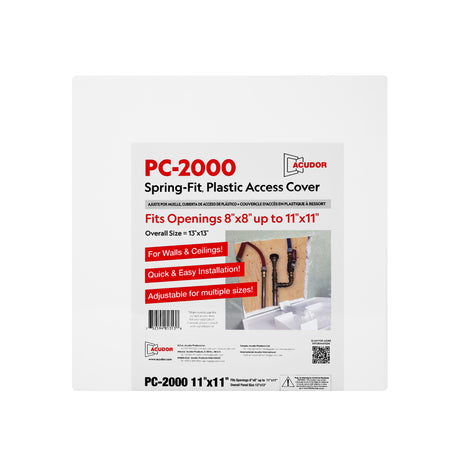 Acudor Spring Fit Plastic Flush Access Cover PC-2000