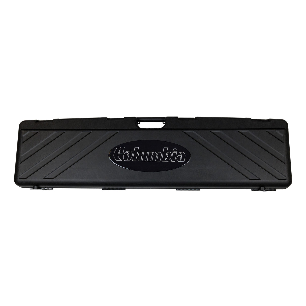 Black rugged polymer Columbia Sabre Blade Case with handle and closed latches
