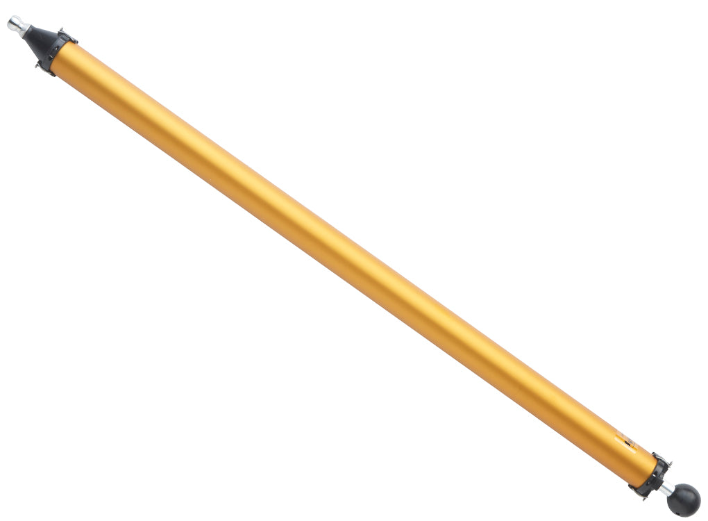 42-inch TapeTech Compound Tube made from aluminum with a gold finish and steel components with a black finish