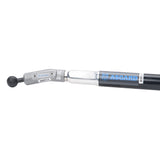 Grey Asgard Angle Head Adaptor with black ball bearing attached to a black Asgard extension pole