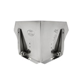 3-inch wide Columbia Standard Flusher made from aluminum with steel components and wheels, front view