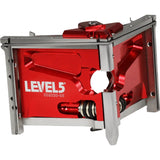 3-inch Level 5 Corner Finisher with red-cast aluminum body, stainless steel frame, and carbon steel blades