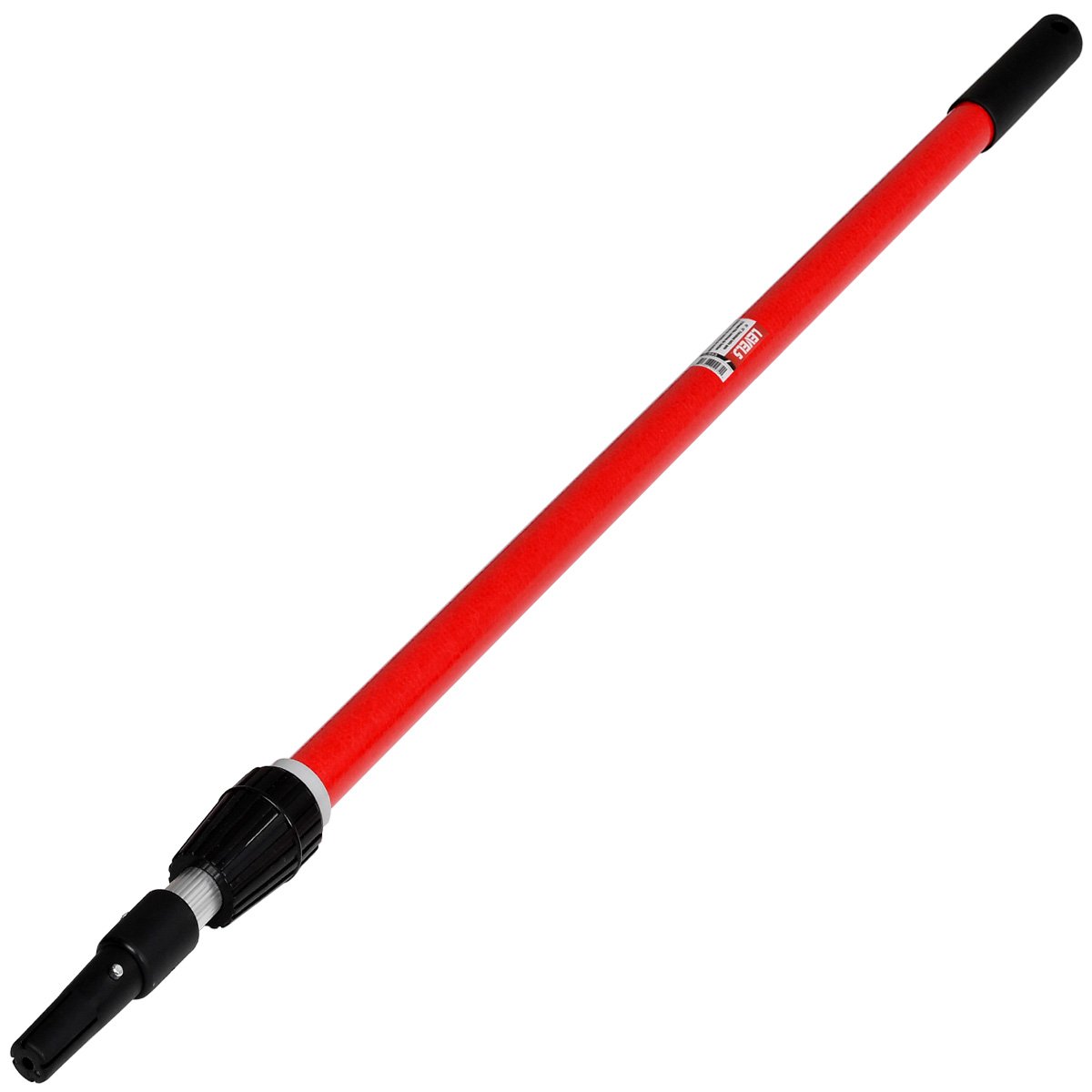 Level 5 Skimming Blade Extension Handle with red aluminum body, composite handles, and bottom rubber grip