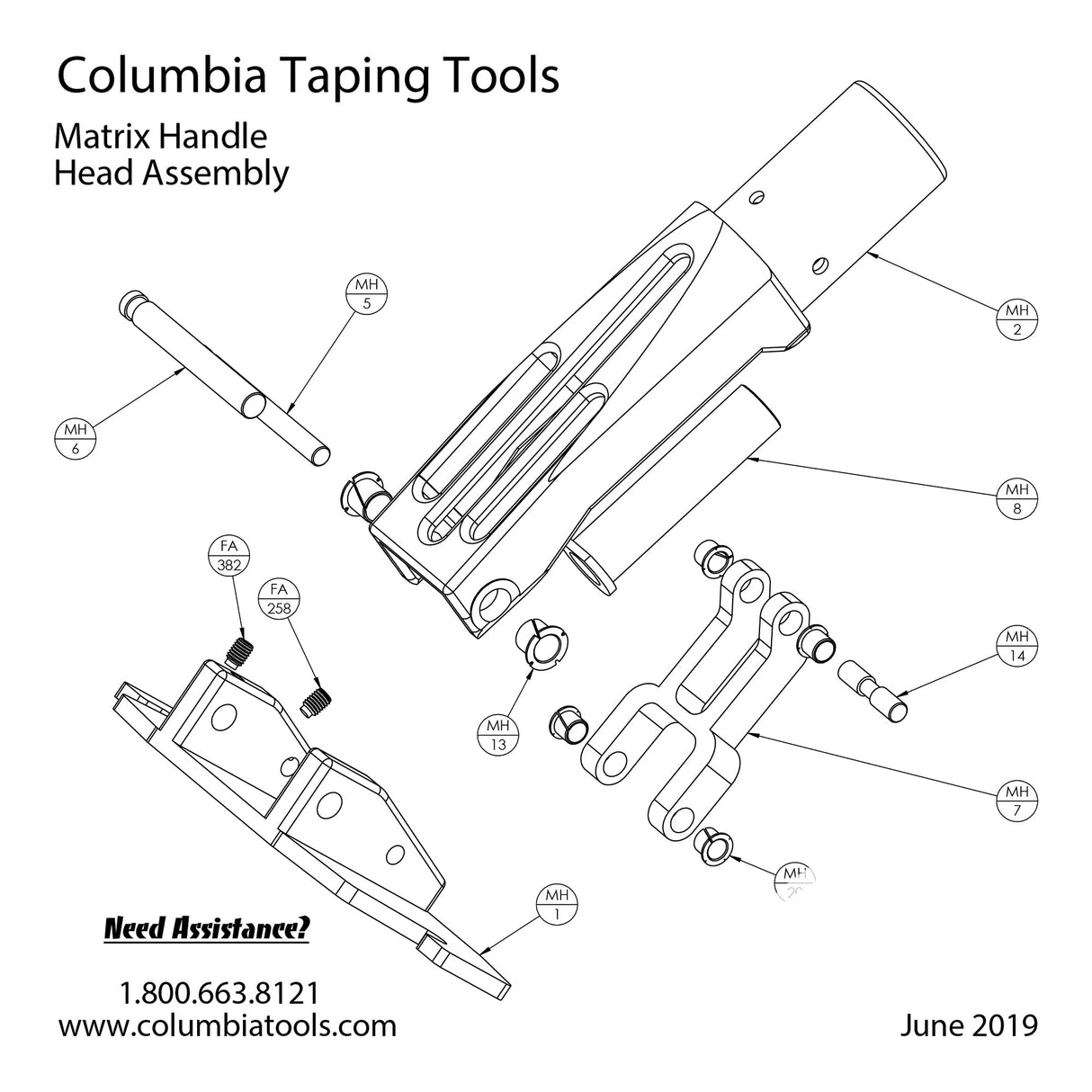 Columbia Matrix Handle Repair Parts