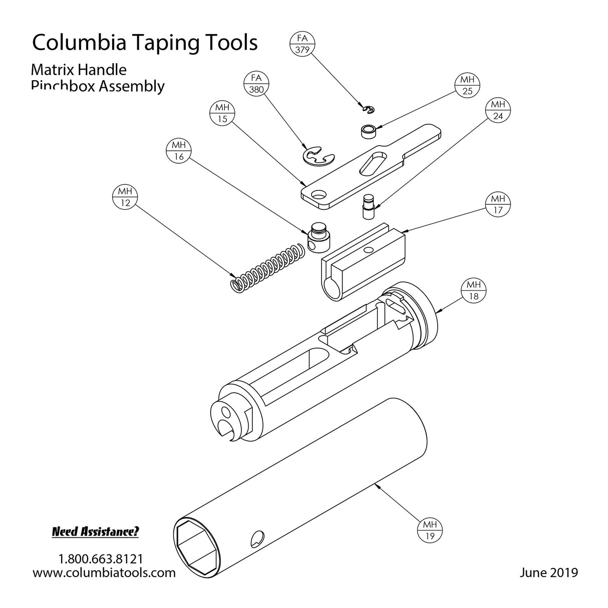 Columbia Matrix Handle Repair Parts