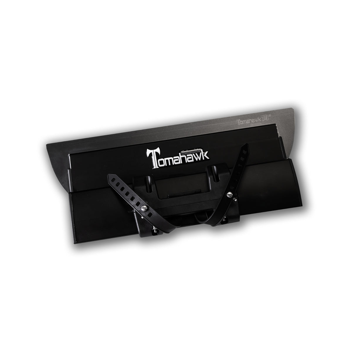 14-inch Columbia Tomahawk Smoothing Blade with a stainless steel blade featuring rounded edges and a black plastic body