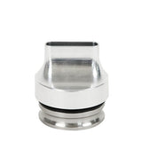 Gunmetal grey Columbia Cam Lock Tube Box Filler made of aluminum and steel, standing upright