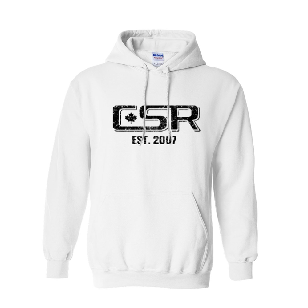 CSR Heavy Blend White Hoodie